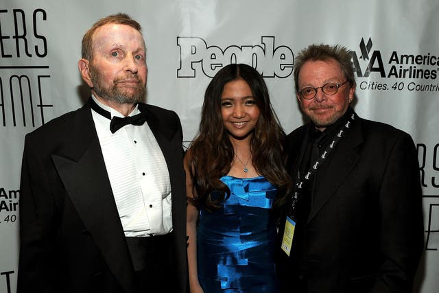 Mandel, left, with Charice and Paul Williams at the Songwriters Hall of Fame ceremony in New York, 2010