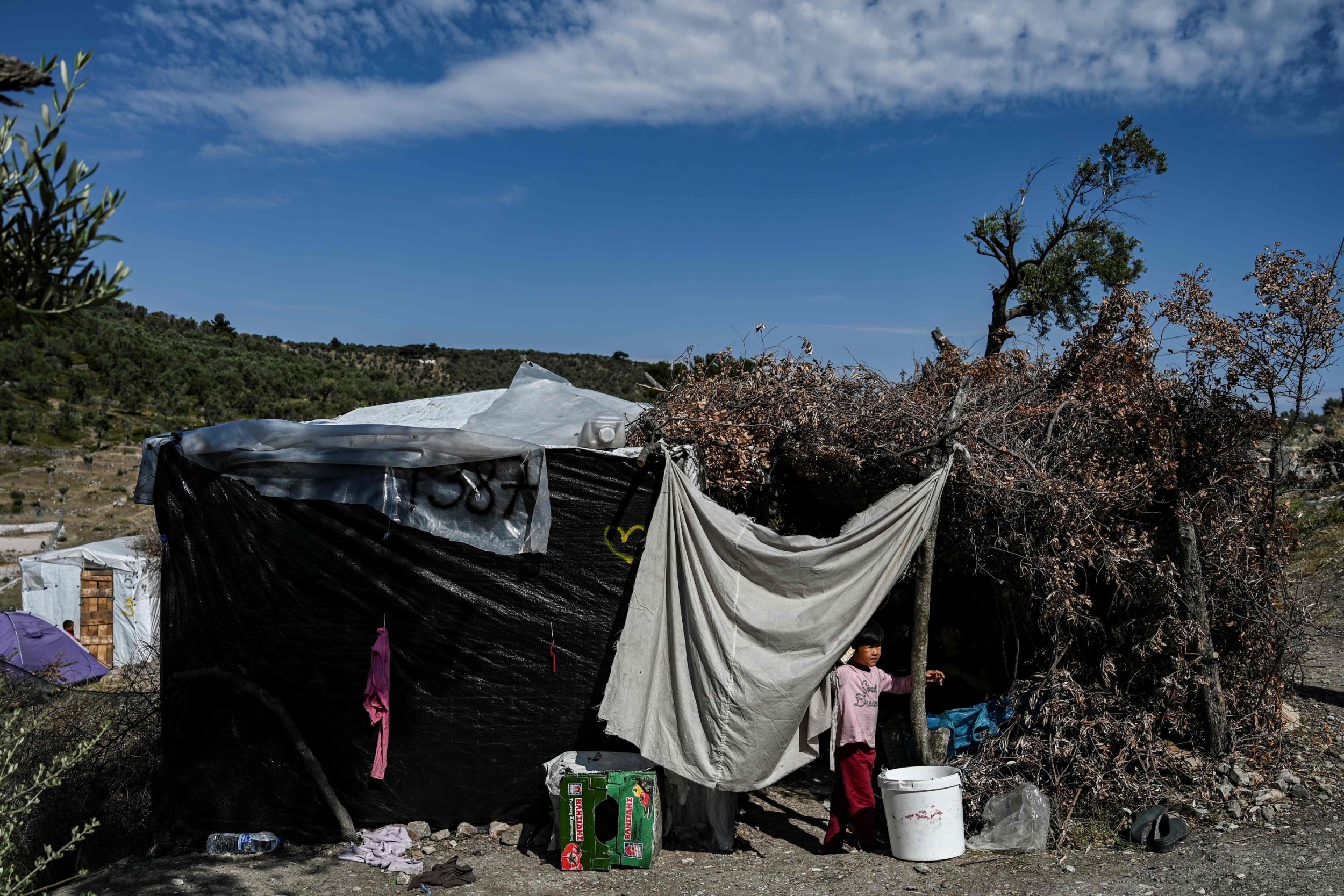 &#13;
‘Moria is no good,’ is one camp inmate’s rueful verdict (AFP/Getty)&#13;