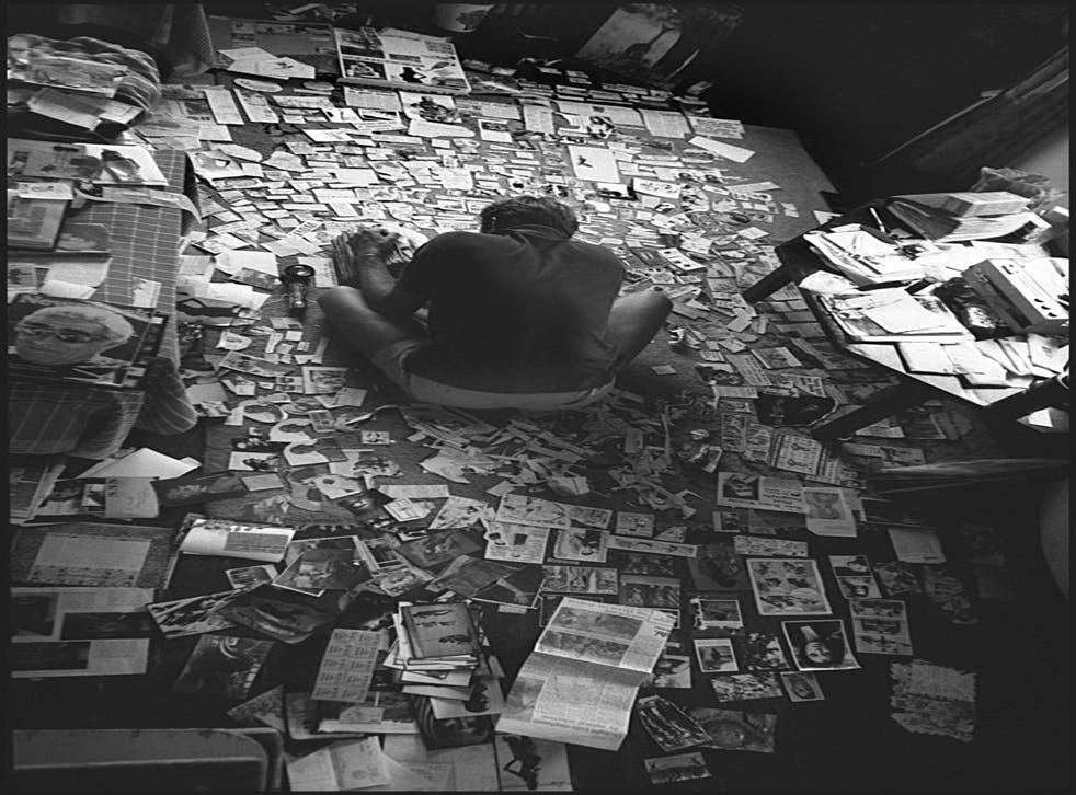 Peter Beard at work in Montauk, US, in the 1980s