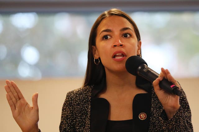 AOC shared a potential slogan for a possible presidential bid in 2024