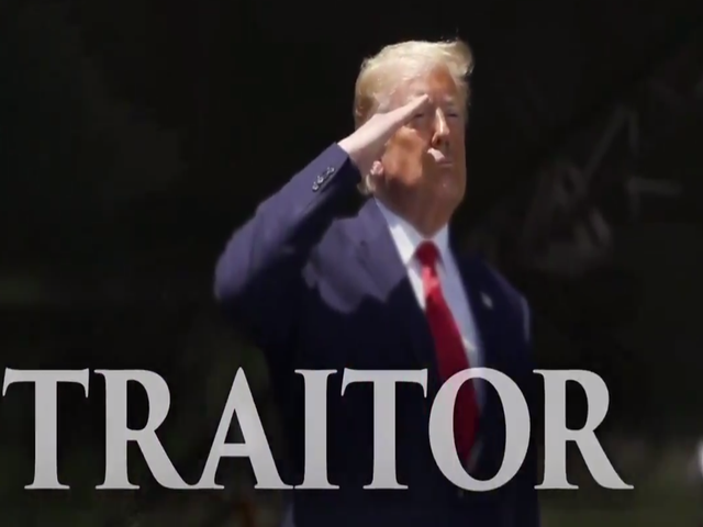 President Donald Trump in the video