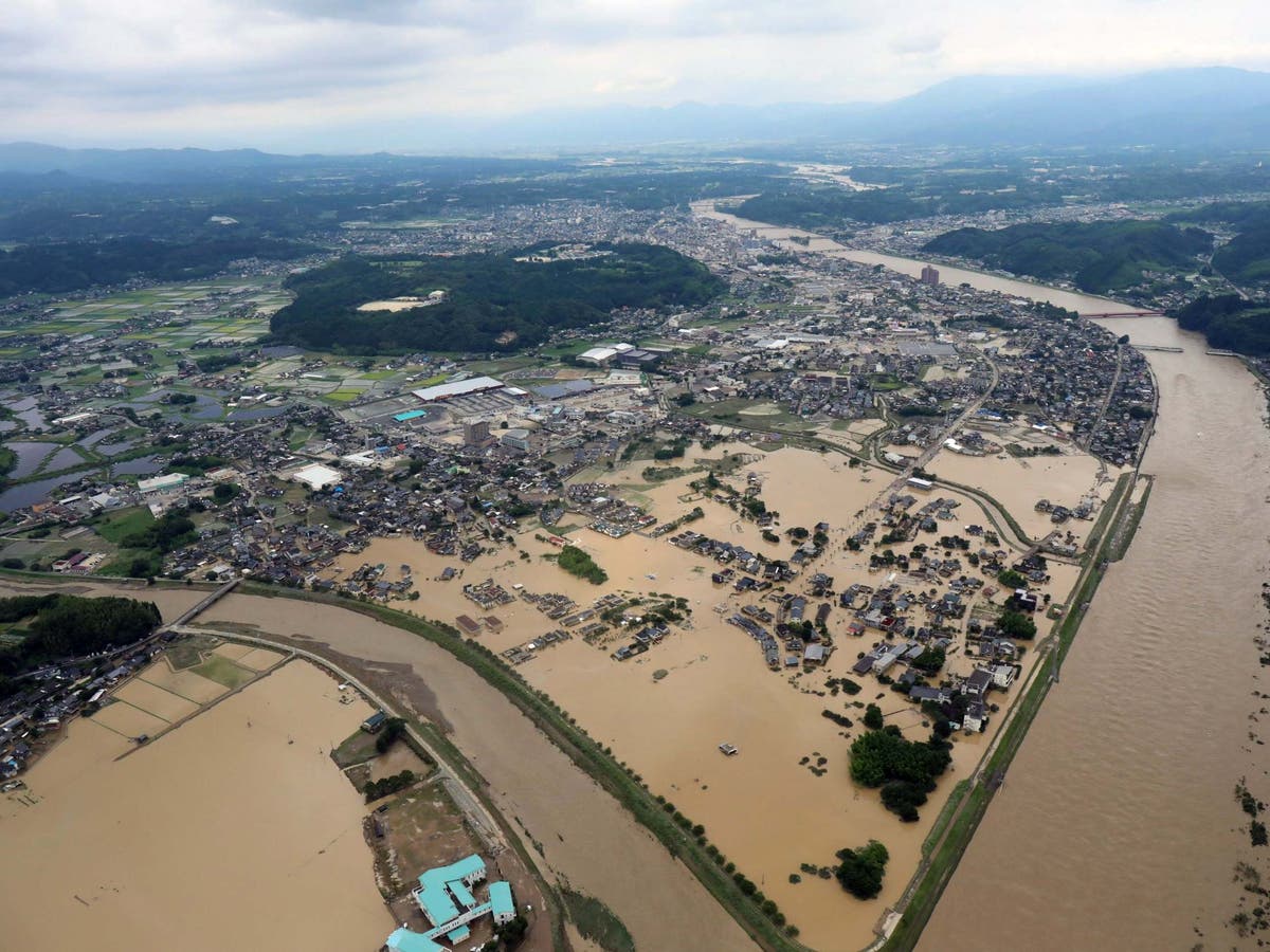 Japan floods ‘Unprecedented rainfall’ leaves at least 15 dead and