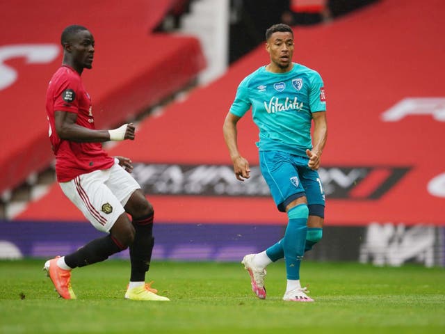 Eric Bailly (left) conceded a penalty 90 seconds after coming on for Manchester United against Bournemouth