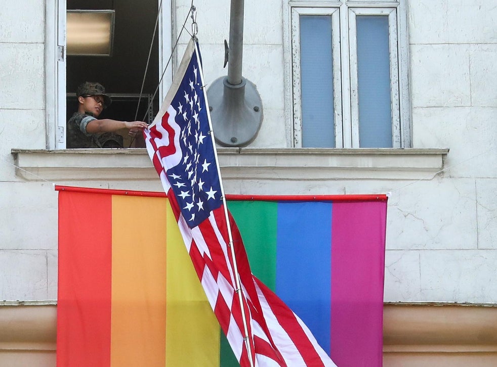 Putin Ridicules Us Embassy For Flying Lgbt Pride Flag The Independent The Independent