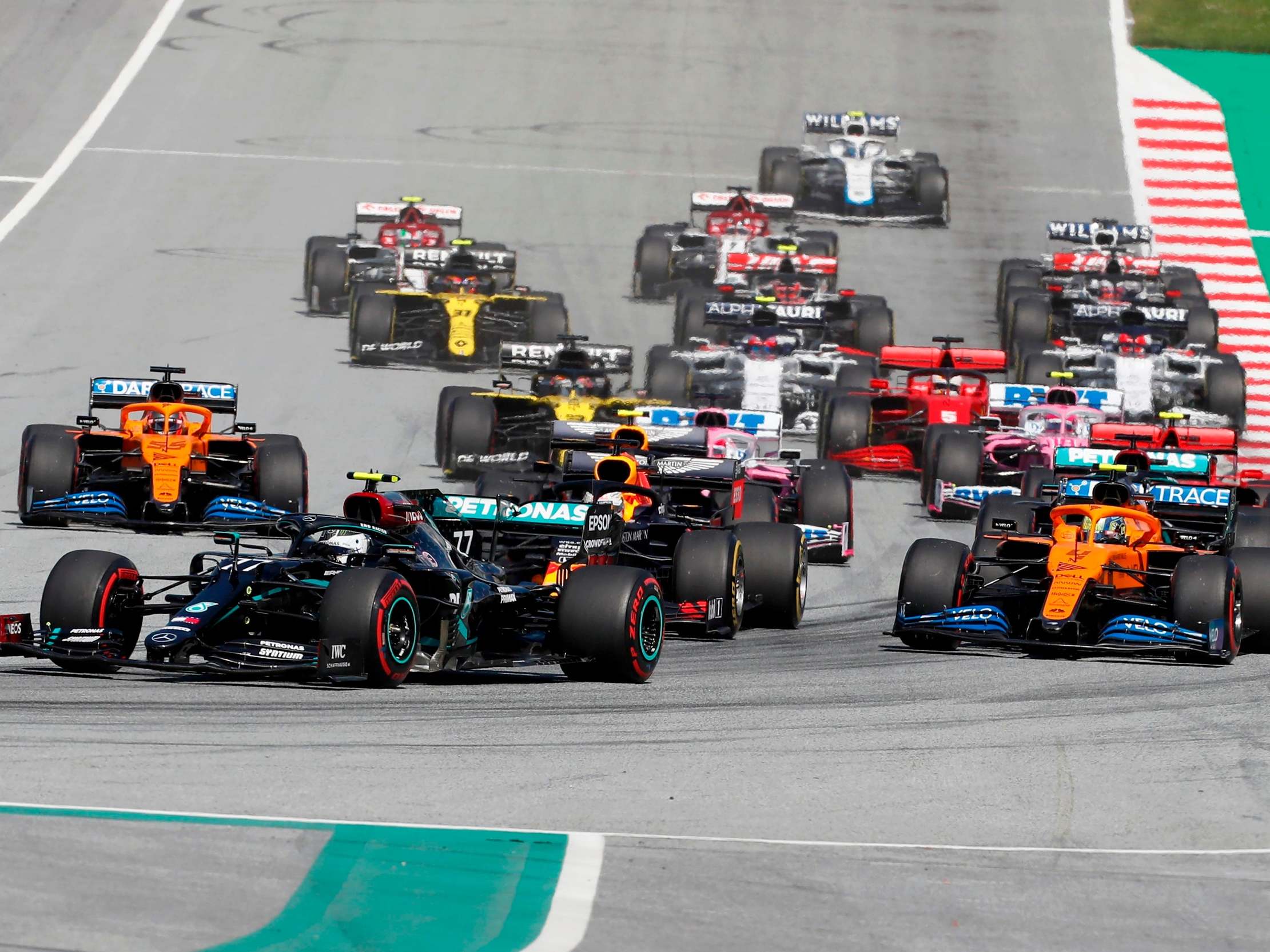 It was an action-packed race in Austria
