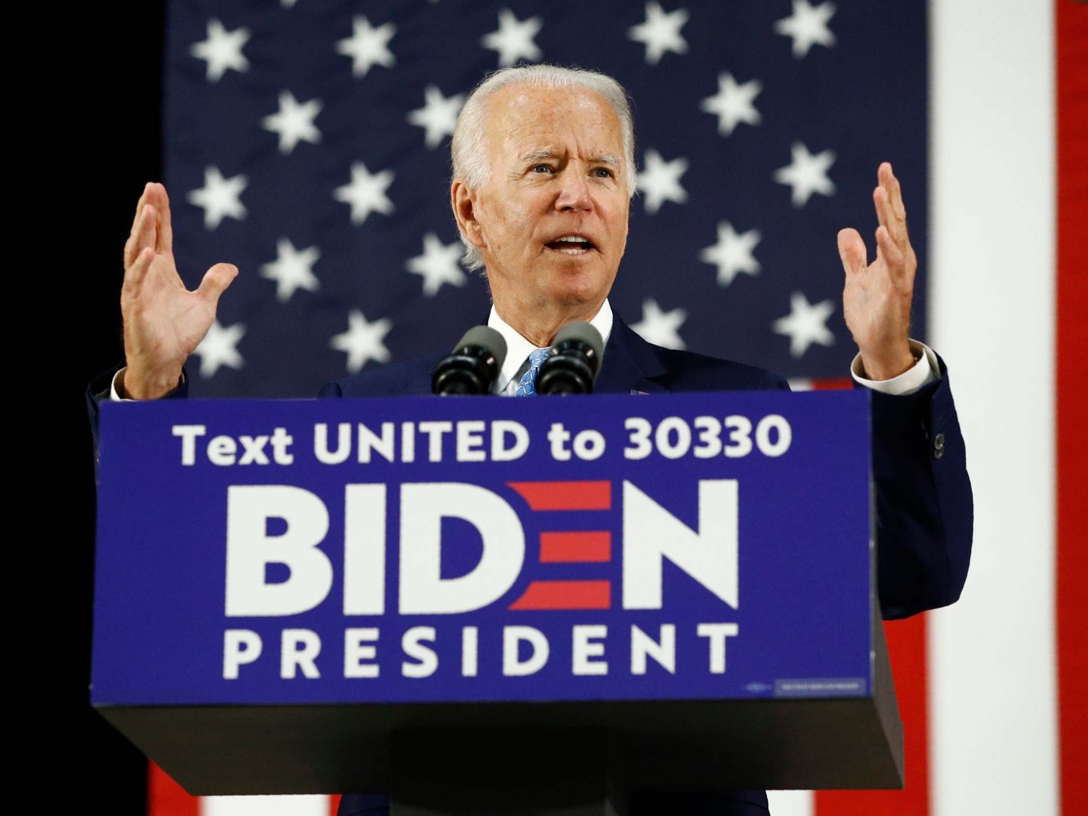 Mr Biden is the presumptive Democratic nominee