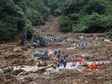 Nearly 40 feared dead amid mudslides and flooding in Japan