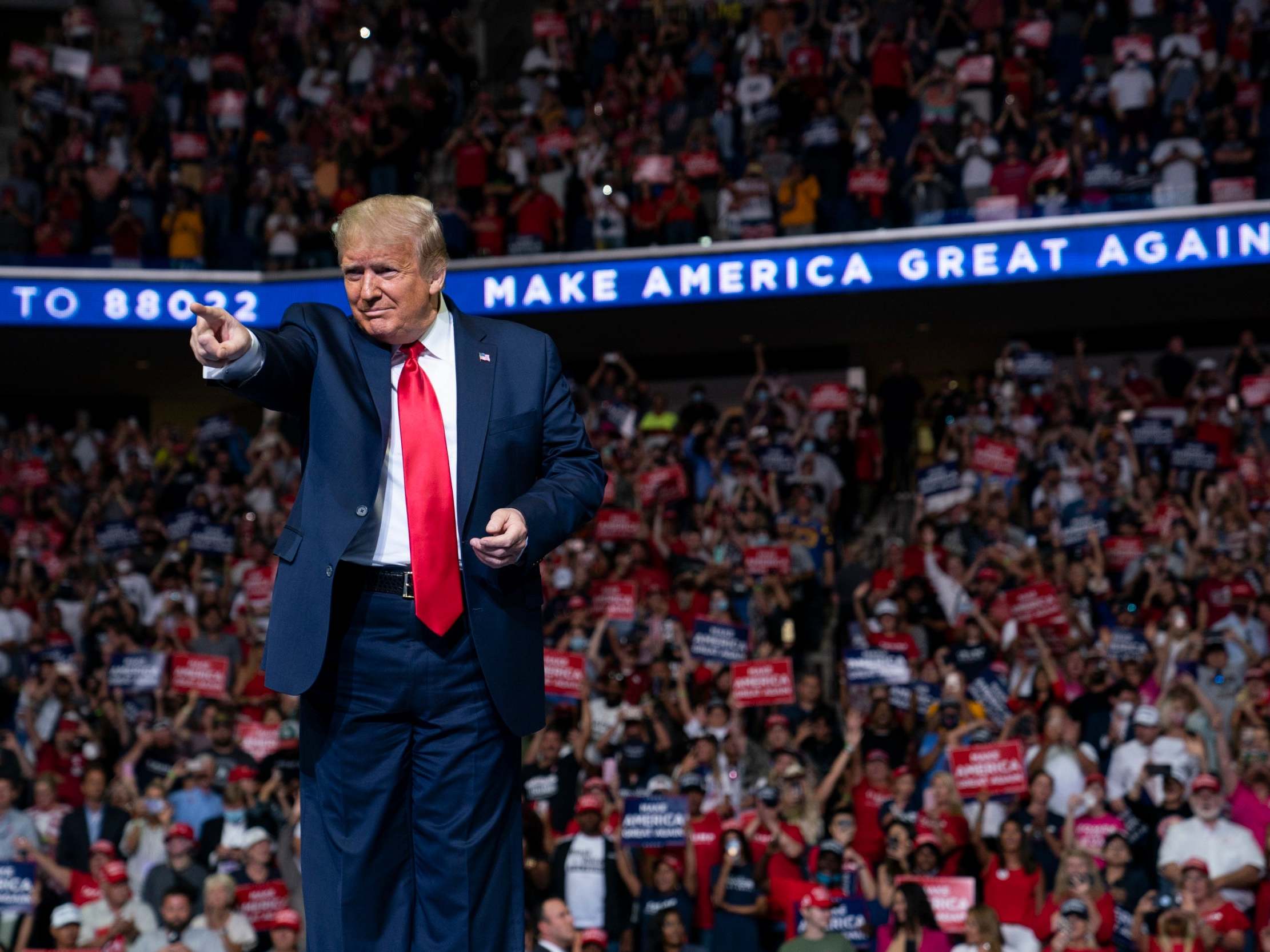 US president Donald Trump will host second big campaign rally on Saturday in New Hampshire