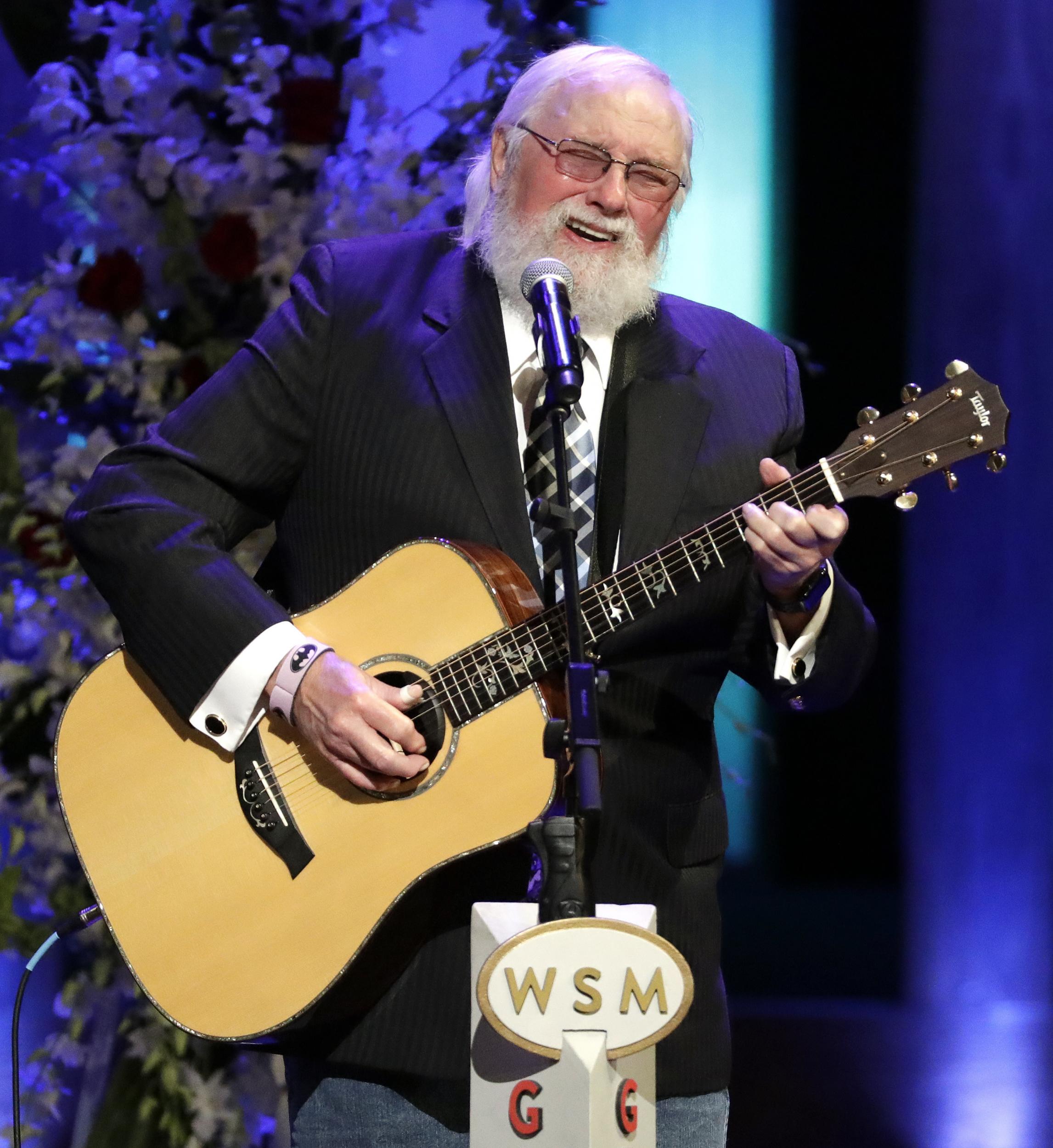 Charlie Daniels performs during a memorial service for country music singer Troy Gentry at the Grand Ole Opry House on 14 September, 2017