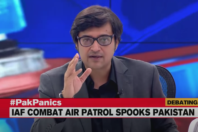 Controversial Republic TV host Arnab Goswami has a reputation for putting jingoism ahead of journalism