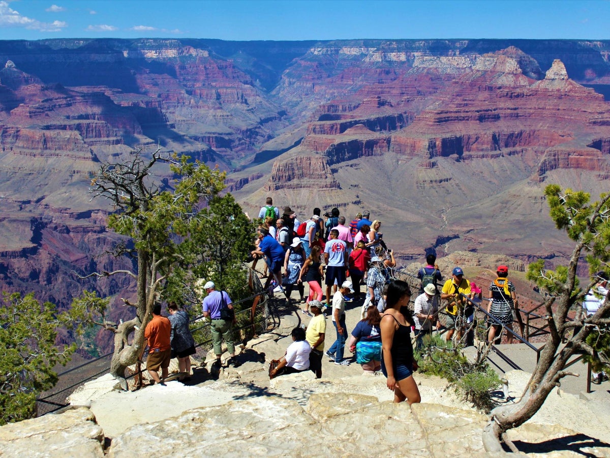 Girl Falling Off Grand Canyon Caught On Camera: Woman Falls Down Rocky