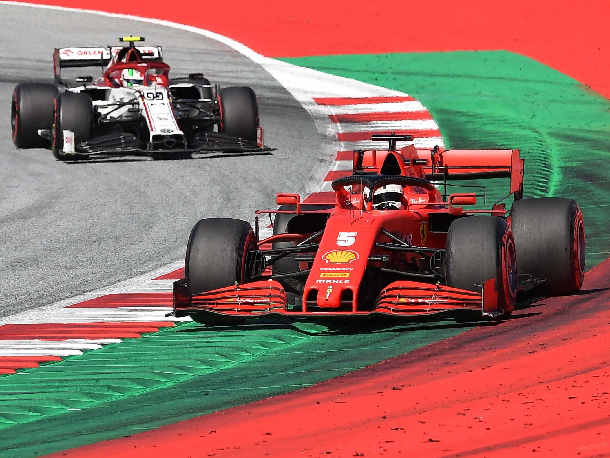 Ferrari struggled to keep pace in Austria