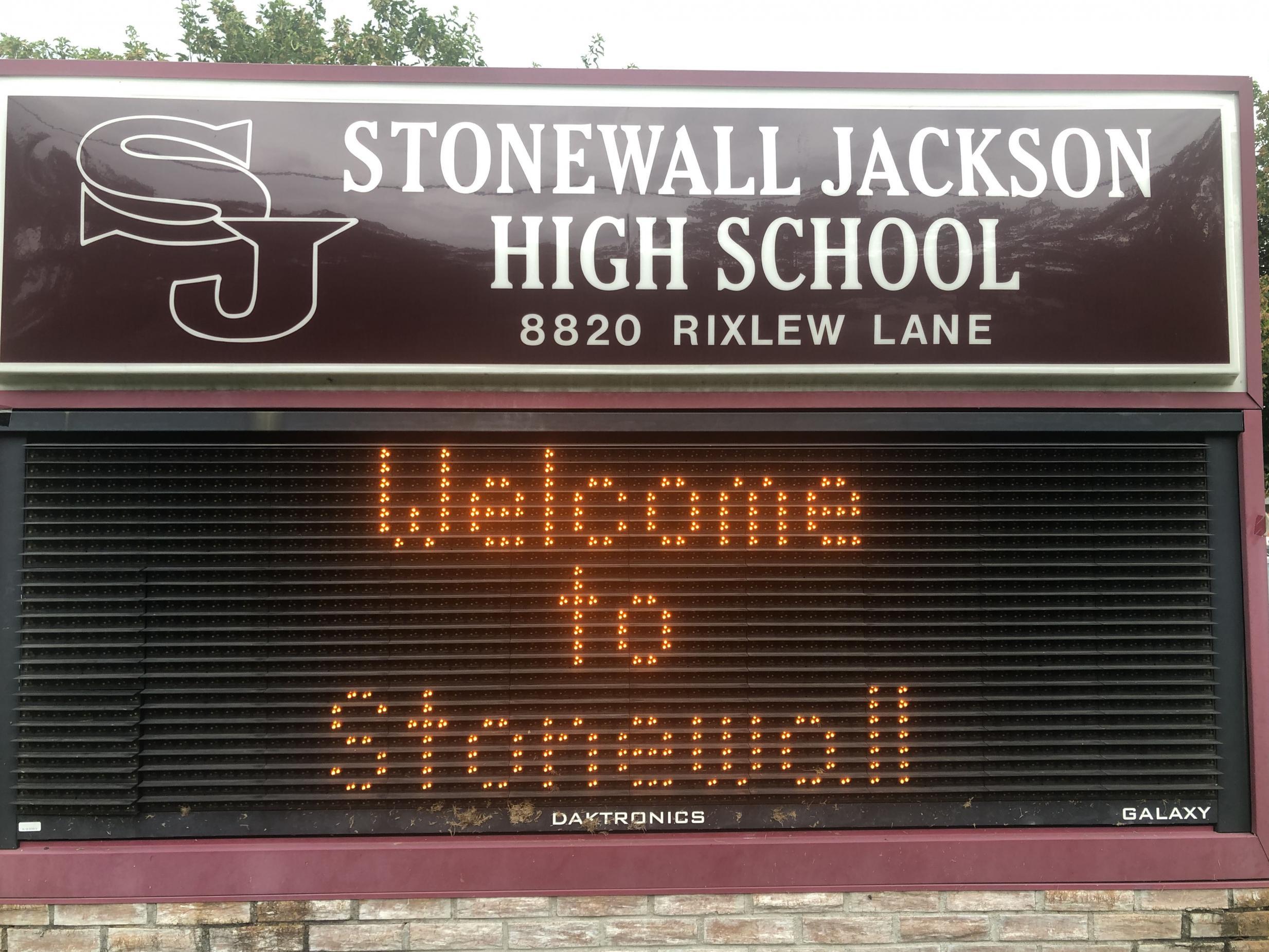 Stonewall Jackson High School is one of a number of schools across Virginia which are changing their names