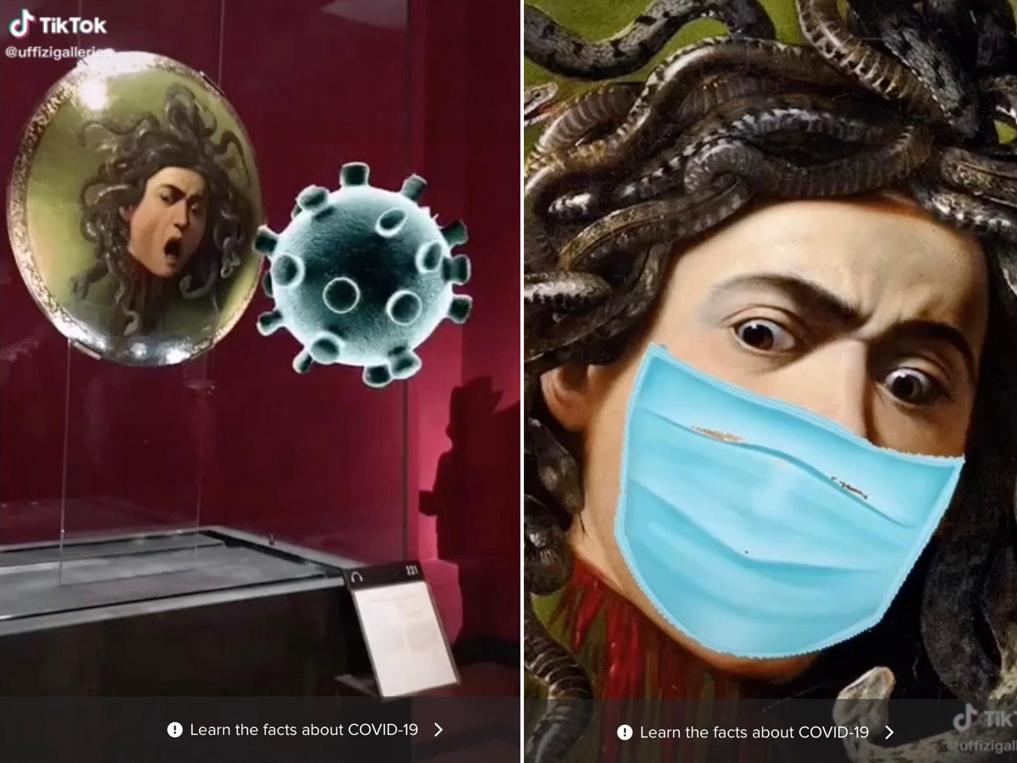 Medusa turns the coronavirus to stone