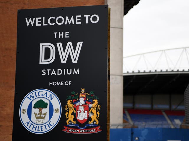 The DW Stadium, shared by Wigan Athletic and Wigan Warriors