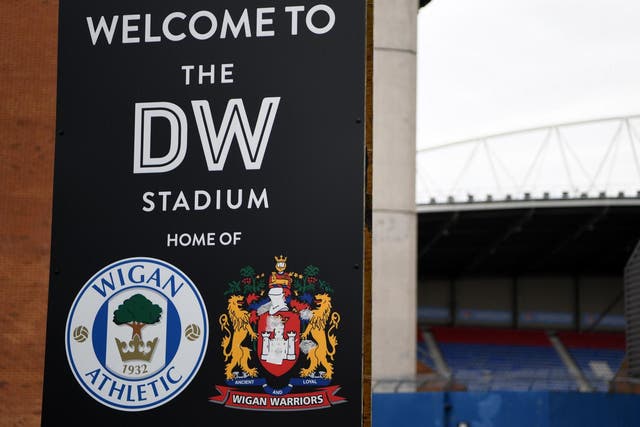 The DW Stadium, shared by Wigan Athletic and Wigan Warriors