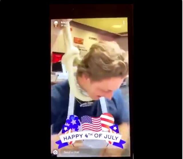 Four workers at Jimmy Johns make a fake noose from bread dough and pretend to hang one of their coworkers. The workers were fired for the video after it went viral on social media.