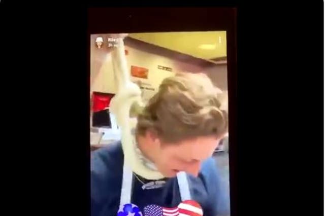 Four workers at Jimmy Johns make a fake noose from bread dough and pretend to hang one of their coworkers. The workers were fired for the video after it went viral on social media.