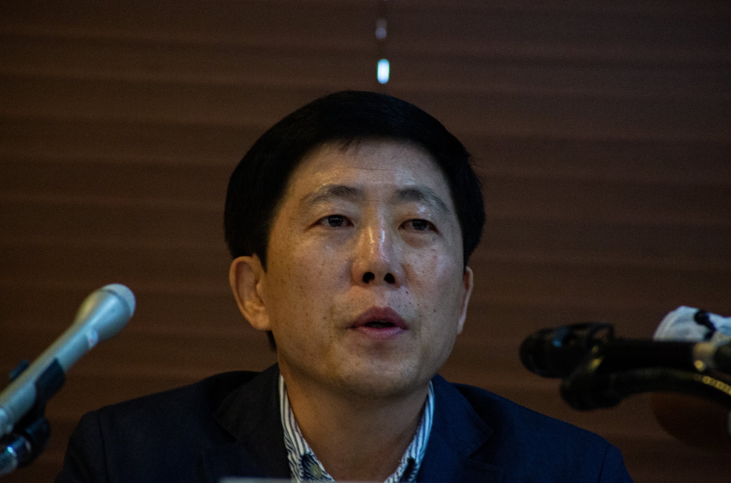 North Korean defector Park Sang-hak, the head of Fighters for a Free North Korea