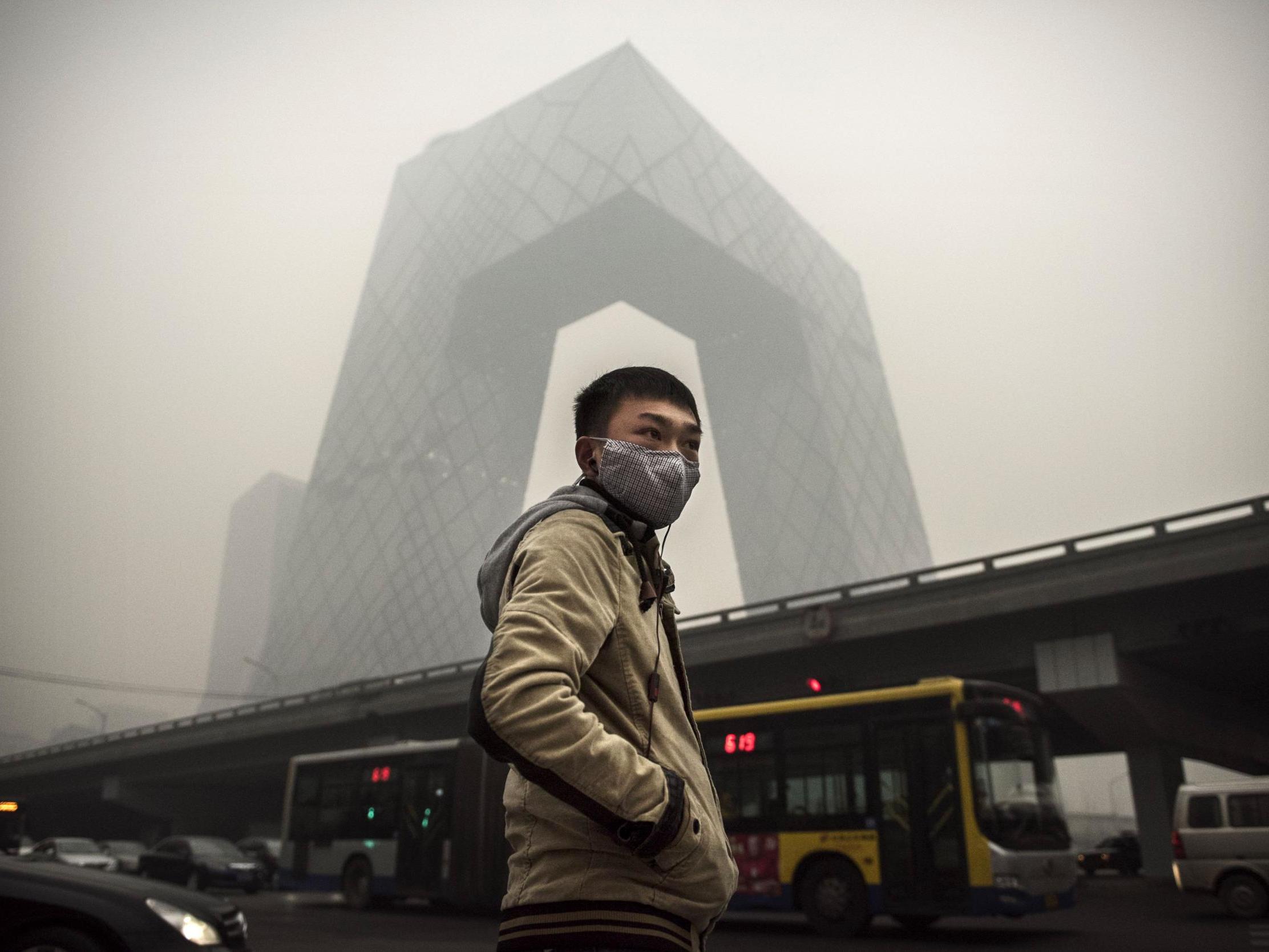 In 2014, air pollution levels in parts of China were 45 times the recommended daily limit