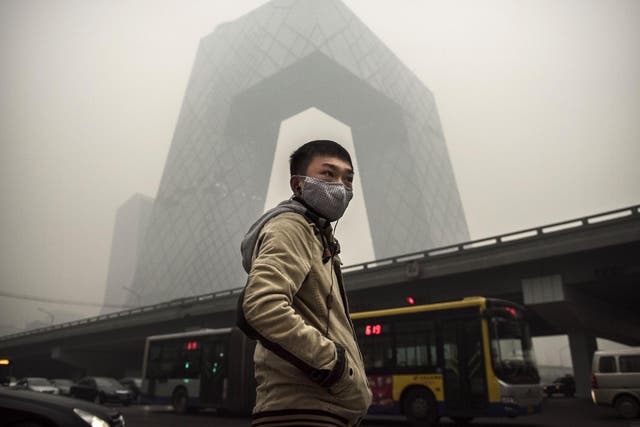 In 2014, air pollution levels in parts of China were 45 times the recommended daily limit