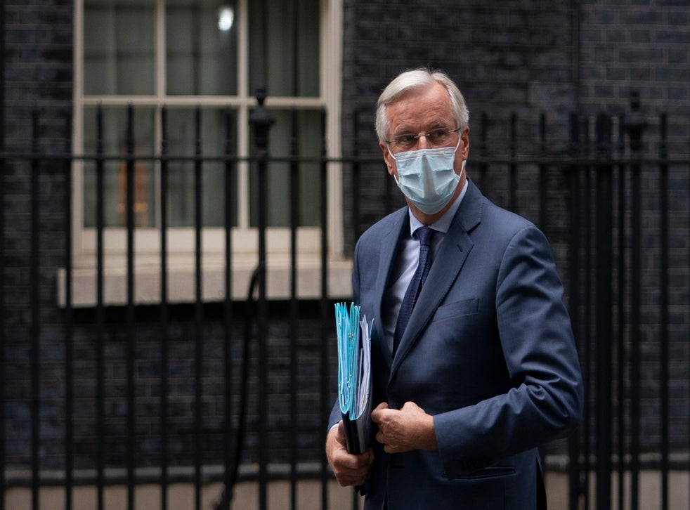 Fish On The Menu As Eu S Michel Barnier Dines At Downing Street The Independent The Independent