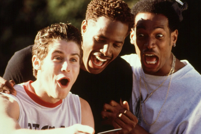 Jon Abrahams, Shawn Wayans and Marlon Wayans in 'Scary Movie'