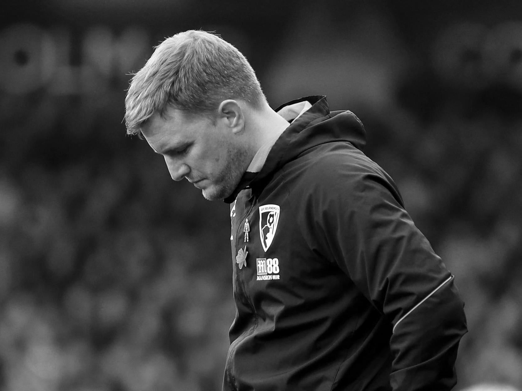 Eddie Howe is battling a financial model as well as problems on the pitch (Getty)