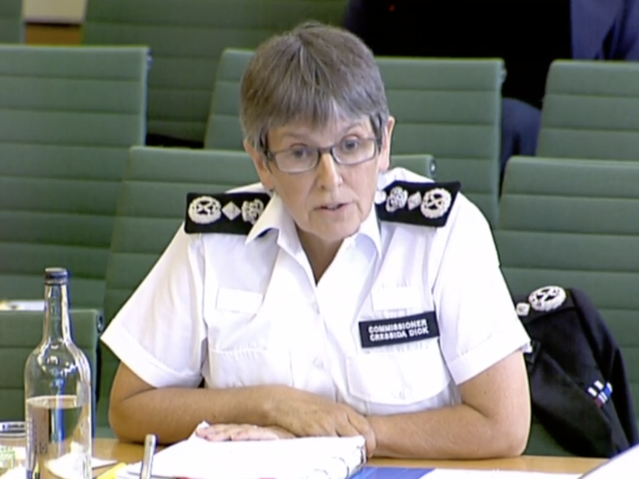Dame Cressida Dick speaking at the Home Affairs Committee