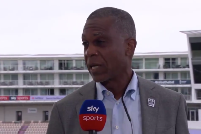 Michael Holding delivered a powerful speech on why education needs to change to stop racism