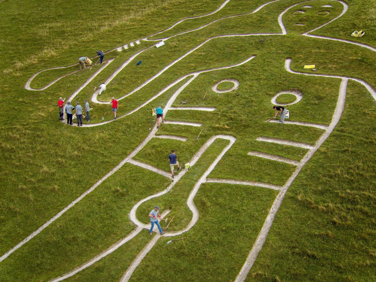 Cerne Abbas Chalk Giant Is Not Prehistoric Snail Remains Suggest The Independent The Independent