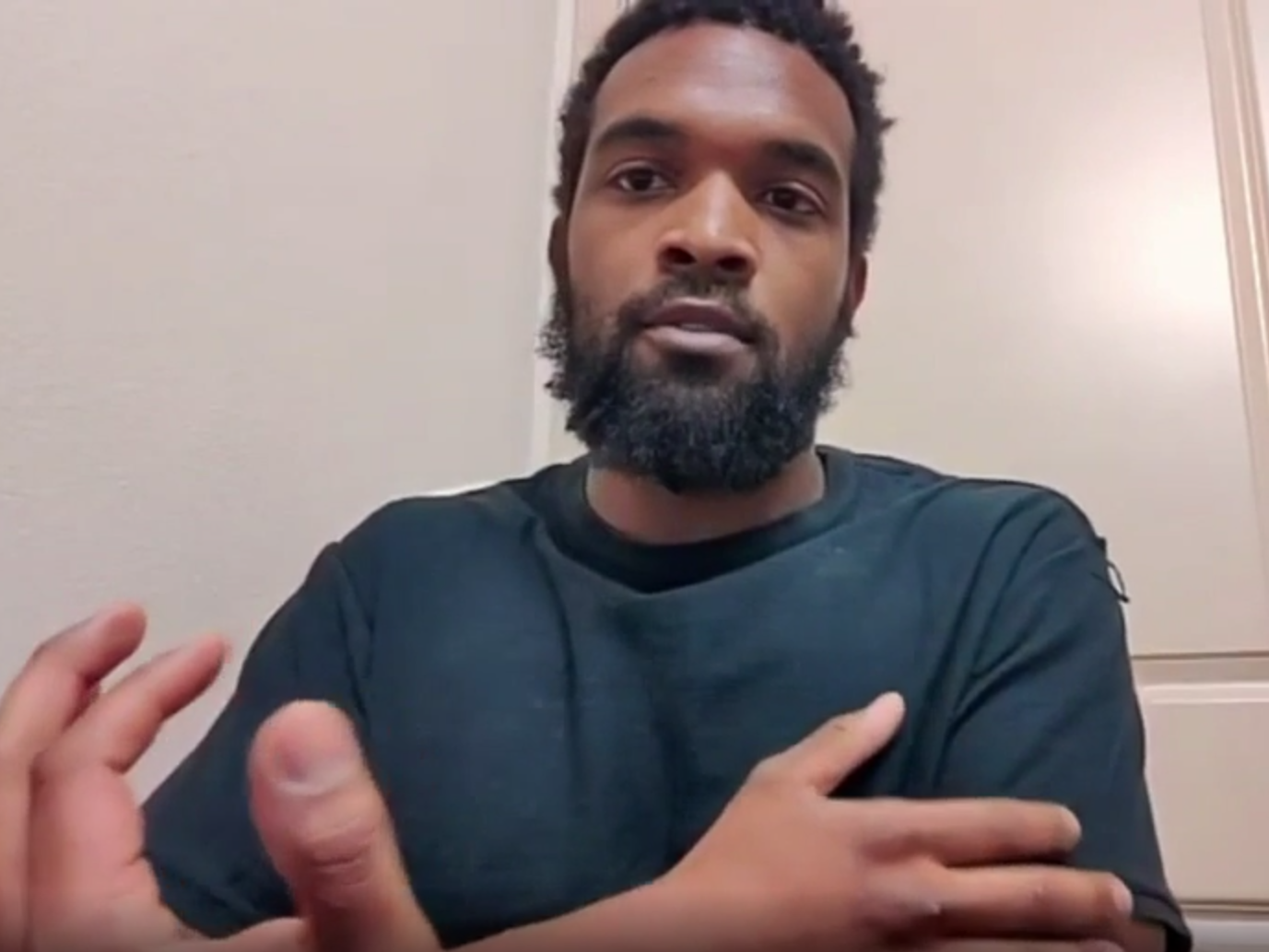 Phillip Blanks talking to ABC about catching the child