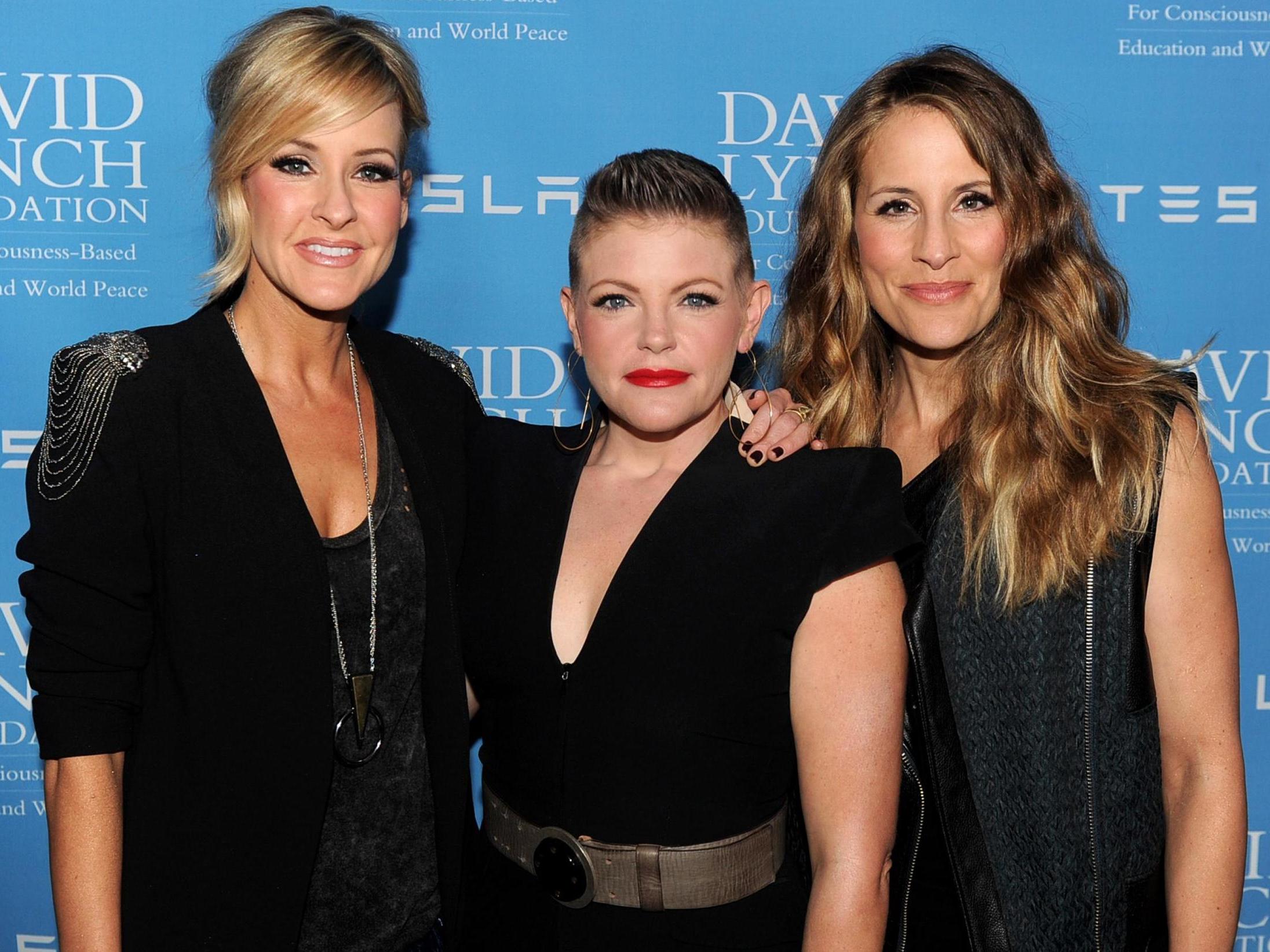 Martie Maguire, Natalie Maines and Emily Robison of The Chicks on 27 February 2014 in Beverly Hills, California.