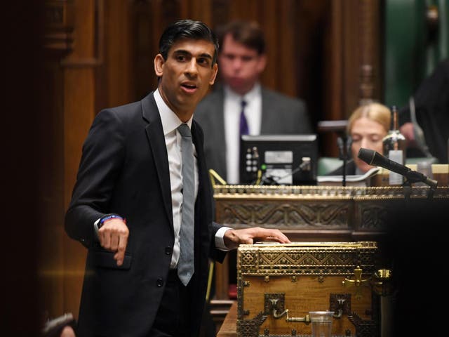 Rishi Sunak speaks during a ministerial statement on the summer economic update, at the House of Commons