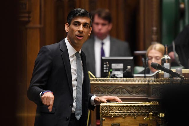 Rishi Sunak speaks during a ministerial statement on the summer economic update, at the House of Commons