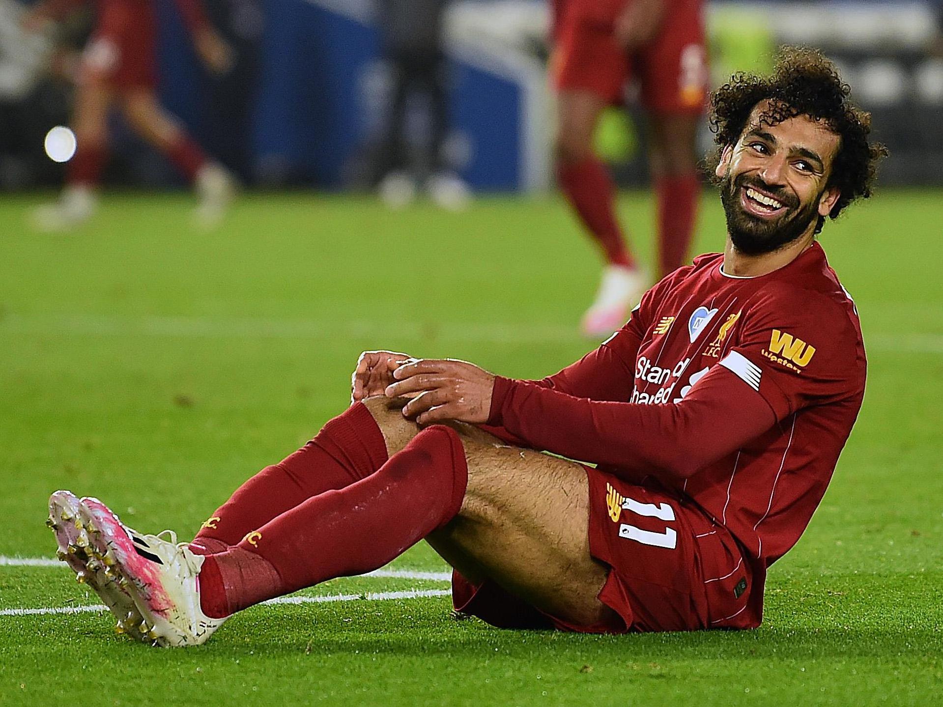 Mohamed Salah netted twice in Liverpool's win over Brighton