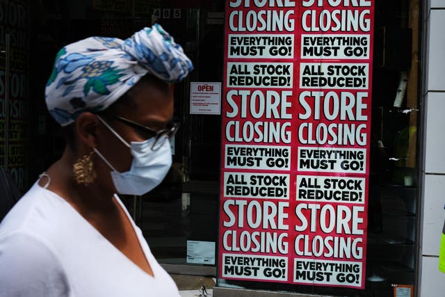 Closed-down shops will become a common sight as businesses struggle