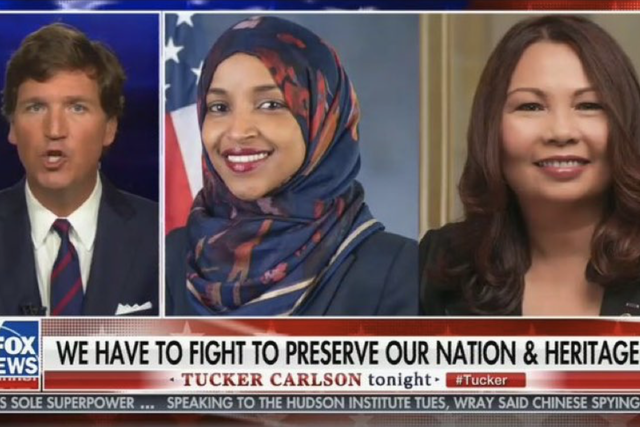 Related video: Tucker Carlson calls Senator Tammy Duckworth for not appearing on his show
