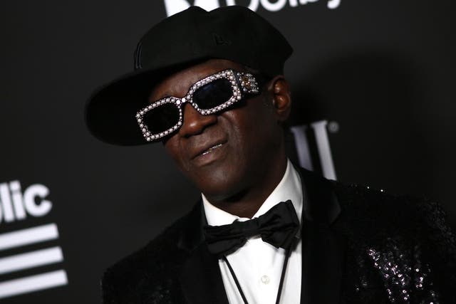 Flavor Flav at a Grammys after-party on 26 January 2020 in West Hollywood, California.