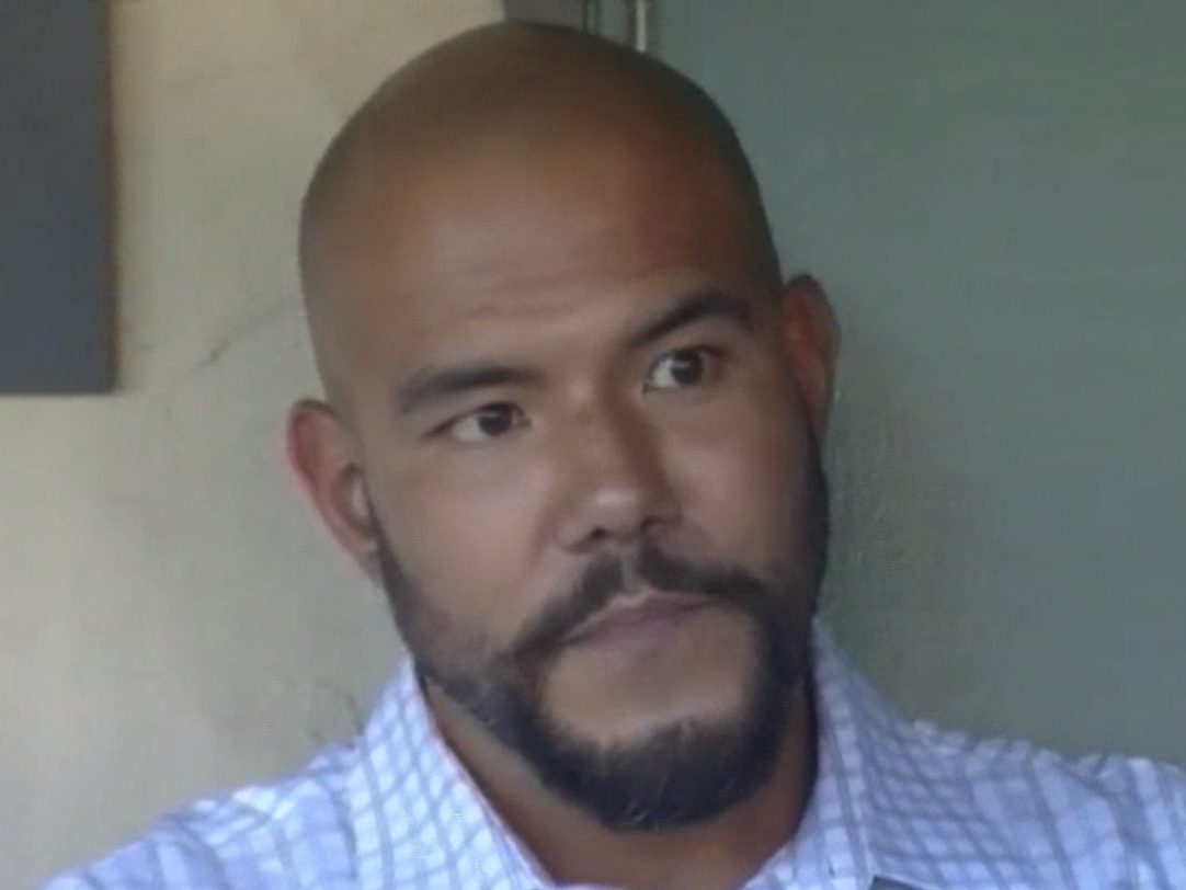 Jesus Seineke talking about why he flies the flag