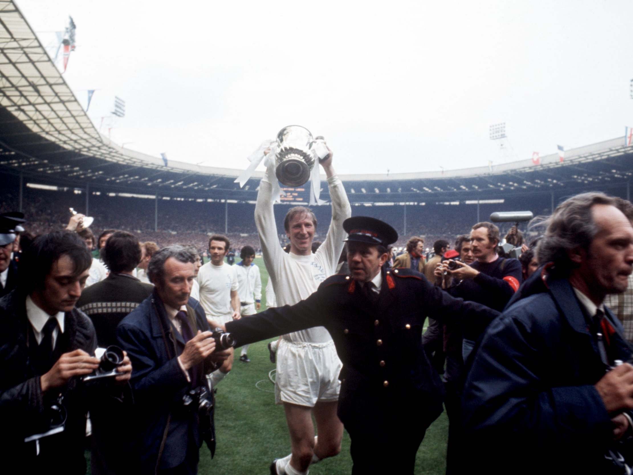 Charlton’s last honour as a player came in 1972 when Leeds beat Arsenal in the FA Cup final
