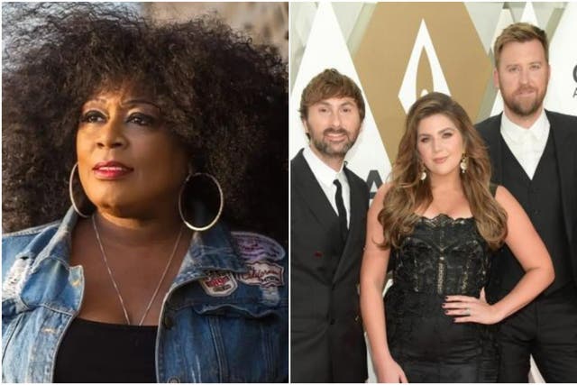 Lady A (left) is battling with the country group formerly known as Lady Antebellum