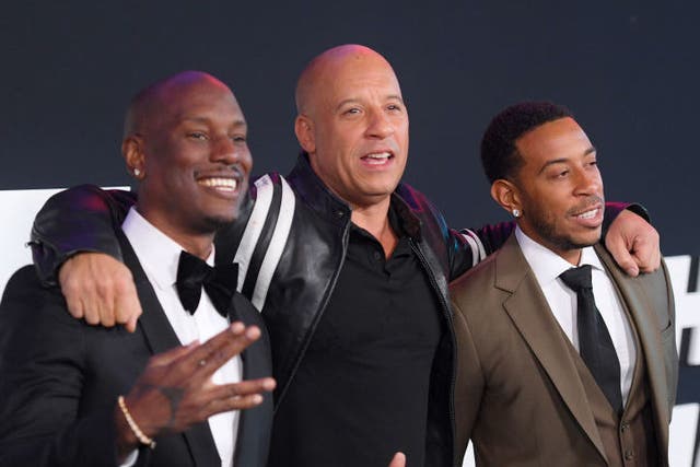 Tyrese Gibson, Vin Diesel and Ludacris at the New York premiere of 'The Fate of the Furious' in 2017