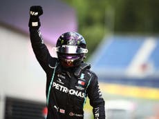 Hamilton starts on pole alongside Verstappen in Styrian Grand Prix