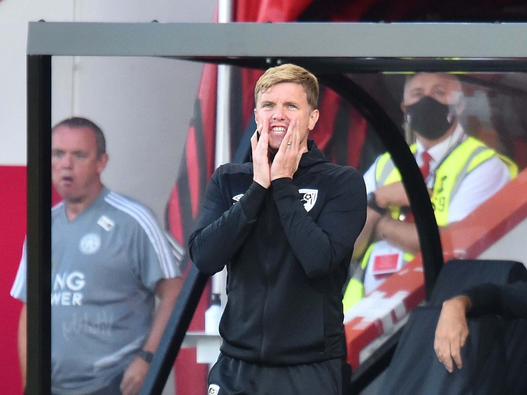 Eddie Howe watches on as his side beat Leicester