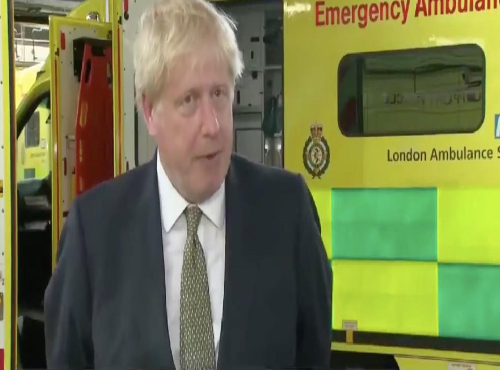 Boris Johnson just went on live TV to stress the importance of face masks, while not wearing one ...