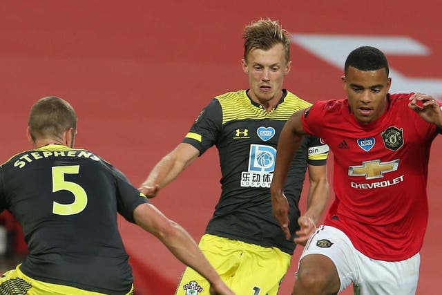 Mason Greenwood was lucky to escape serious injury during the draw with Southampton