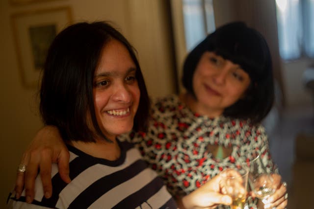 Journalist Saba Salman and her sister Raana, who has Fragile X syndrome