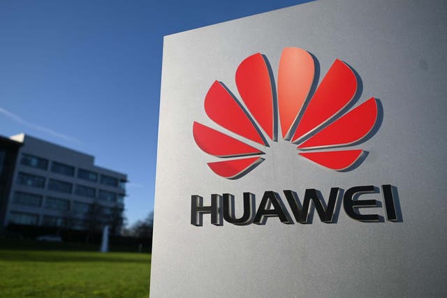 File image of Chinese company Huawei's main UK offices in Reading.