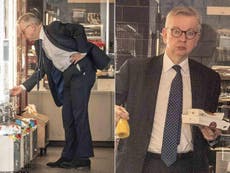 Gove fails to wear mask in shop after telling public it’s ‘good sense’